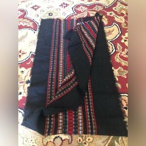 Hand Made Mexican South American Embroidered Runner  40x16”